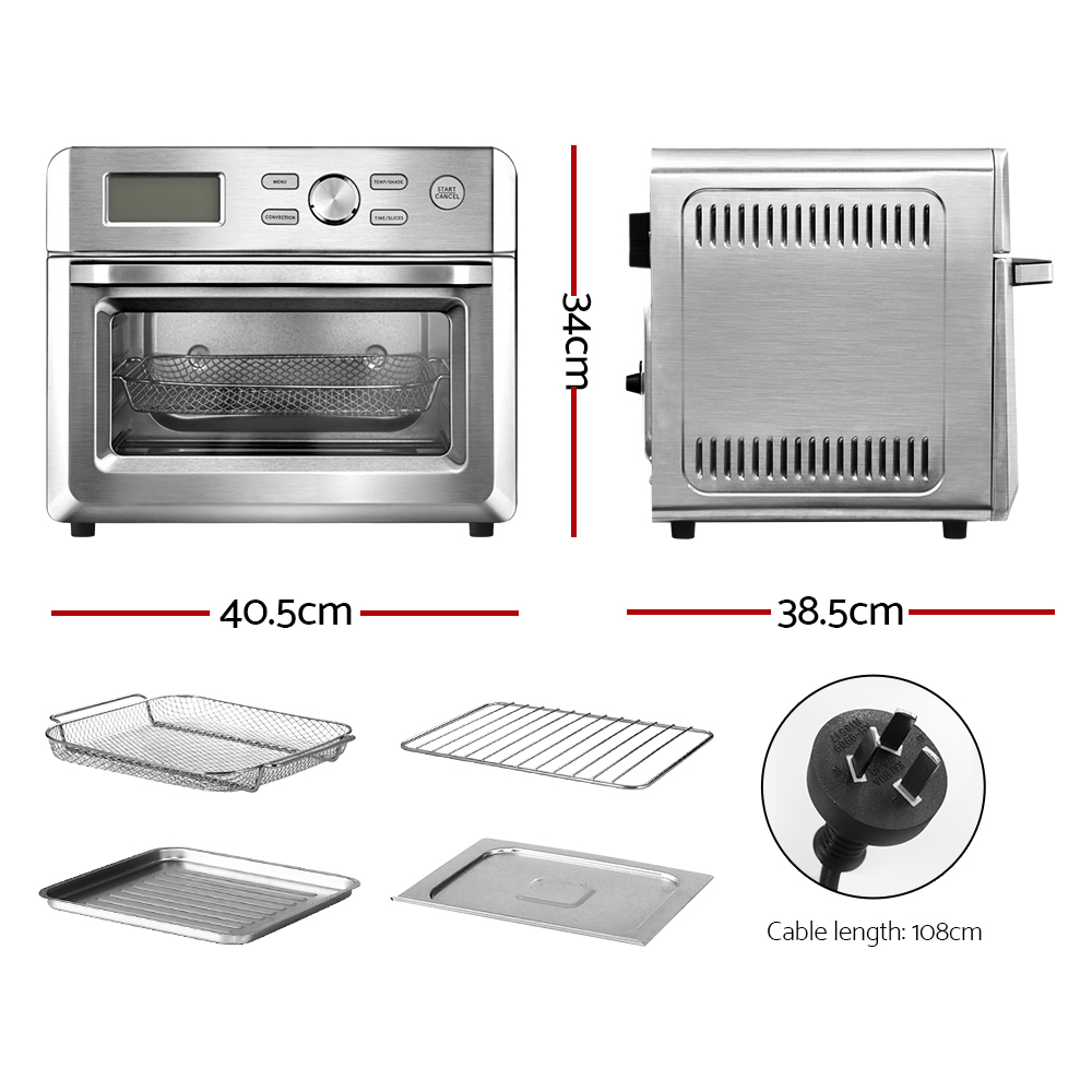 20l Air Fryer Convection Oven Lcd Fryers Kitchen Cooker Accessories