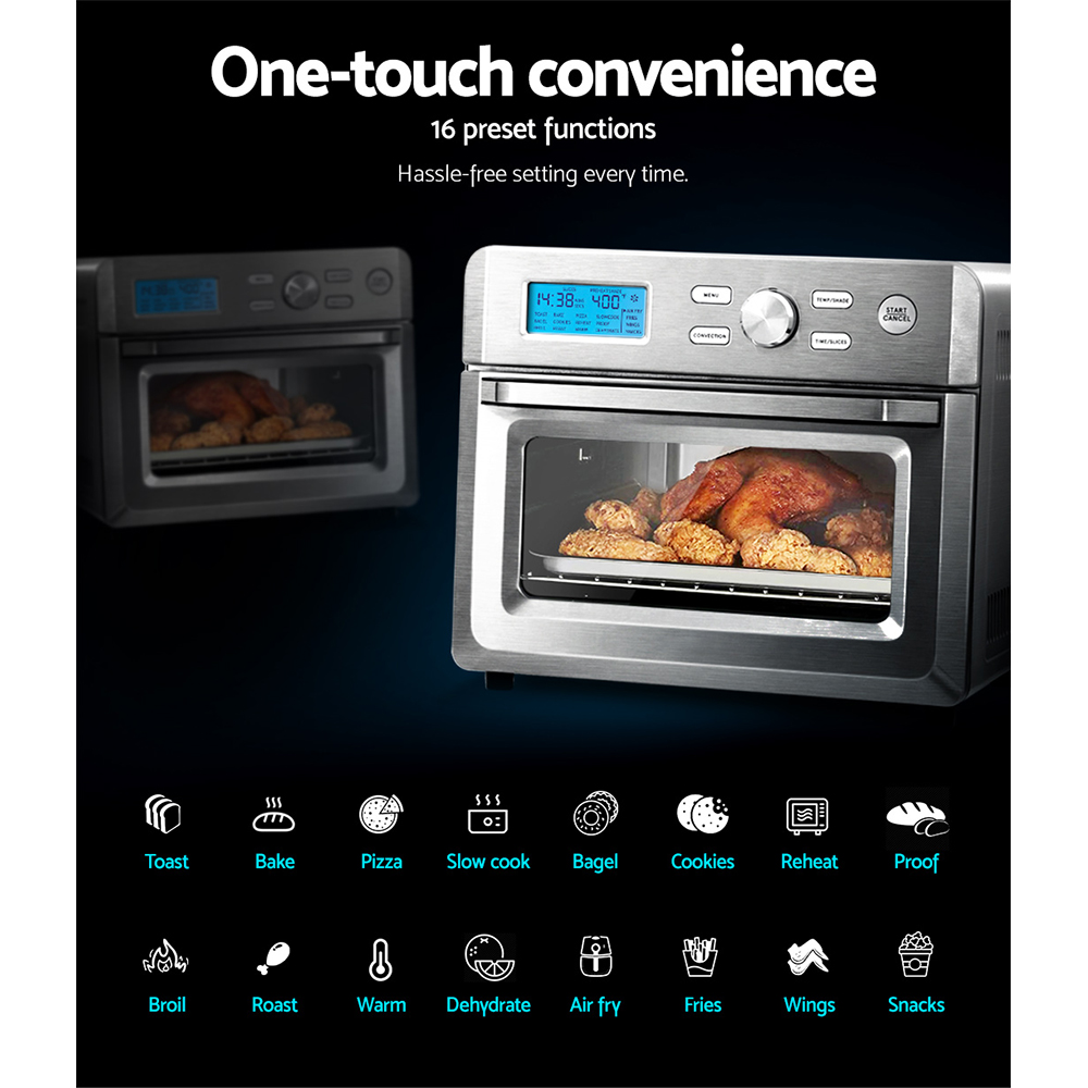 20l Air Fryer Convection Oven Lcd Fryers Kitchen Cooker Accessories