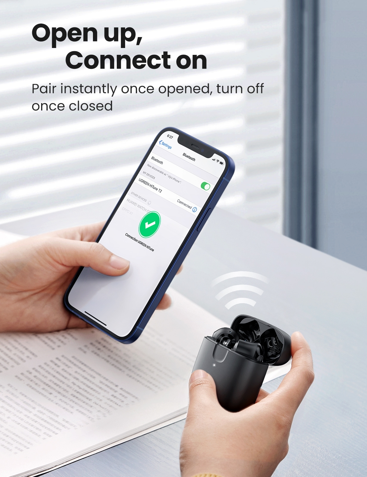 Ugreen 80653 Hitune T2 Wireless Earbuds Black
