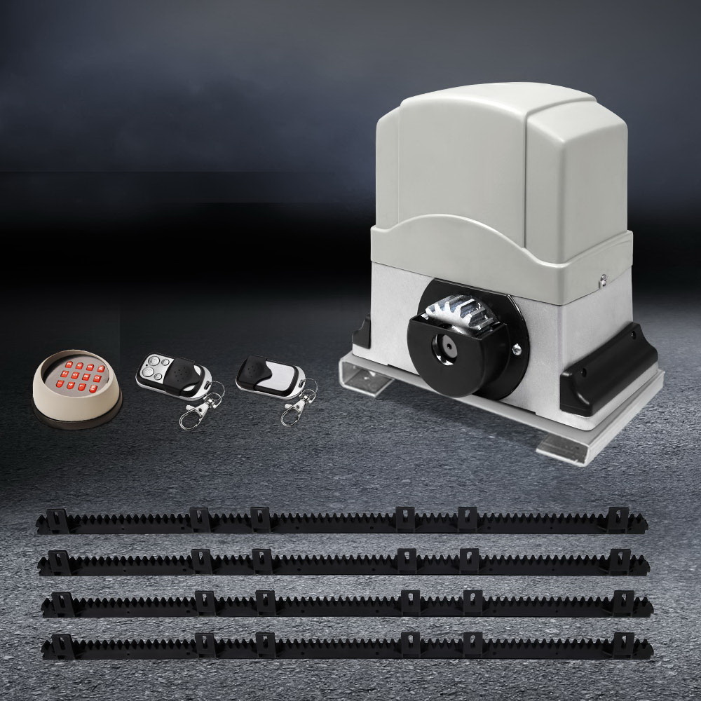 Auto Electric Sliding Gate Opener 1200kg Keypad 4m Rails