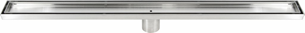 800mm Tile Insert Shower Bathroom Stainless Steel Grate Drain W centre Outlet Floor Waste