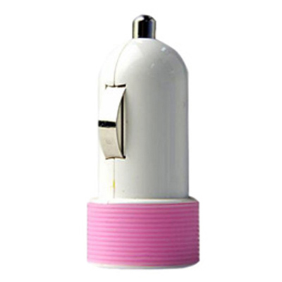 Huntkey Compact Car Charger for Ipad and Smart Phone 5v 2.1a With Mfi Cable - Pink (hkb01005021-0b)