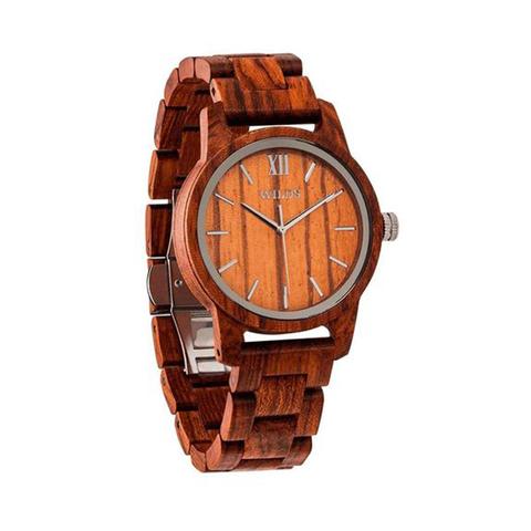 Mens Handmade Engraved Kosso Wooden Timepiece 1 item