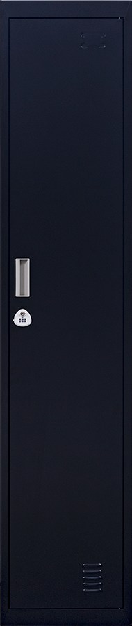 3-digit Combination Lock One-door Office Gym Shed Clothing Locker Cabinet Black