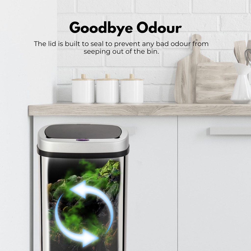 Miraklass Sensor Bin 70l Mirror Oval Mk-sb-103-jr