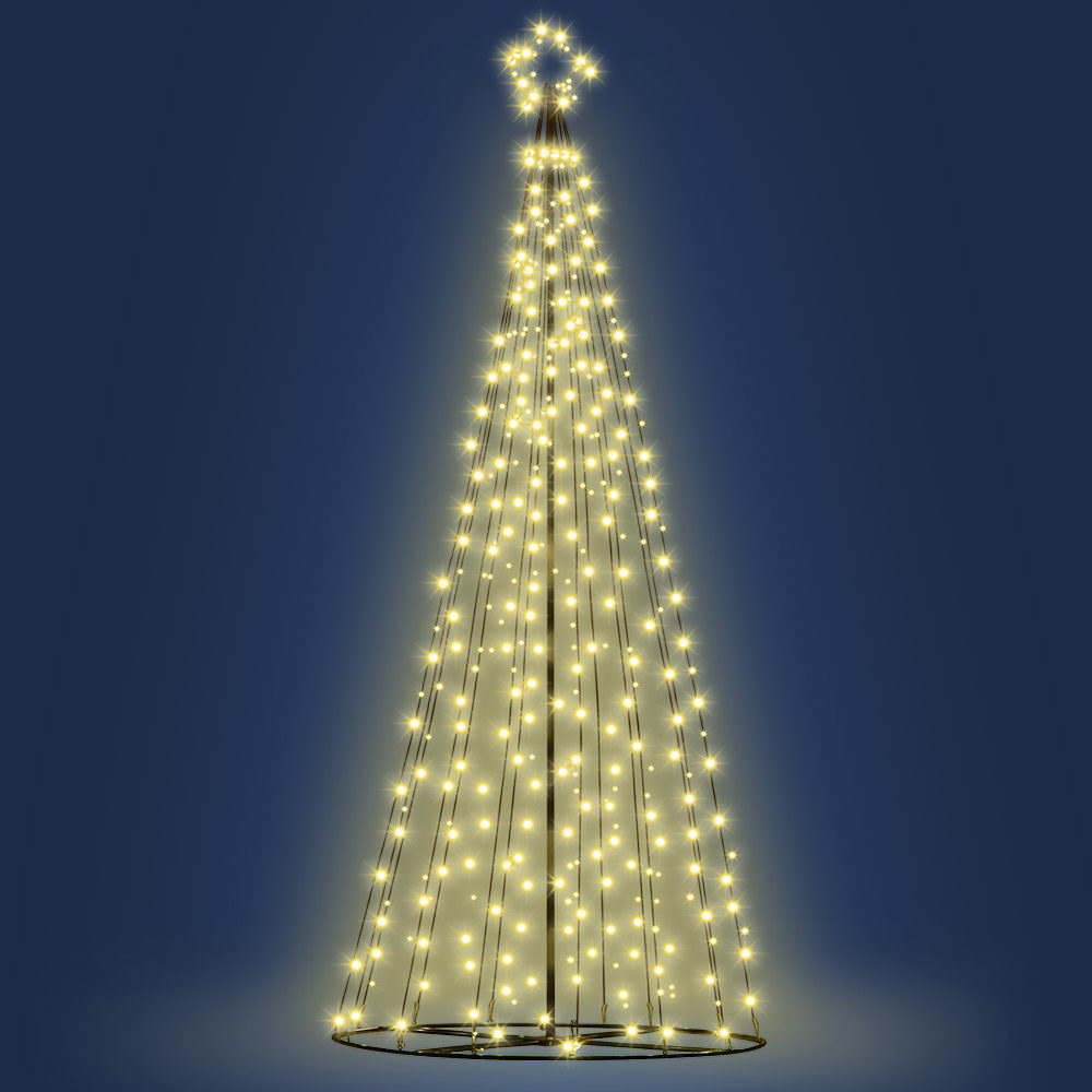 Jingle Jollys Christmas Tree 3m 330 Led Xmas Trees With Lights Warm White