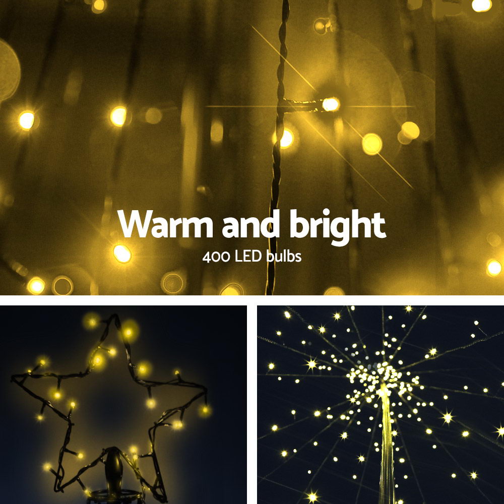 Jingle Jollys Christmas Tree 3m 330 Led Xmas Trees With Lights Warm White