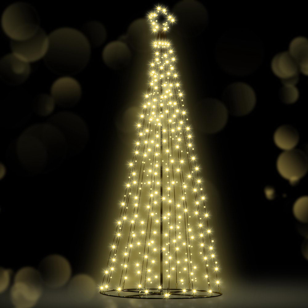 Jingle Jollys Christmas Tree 3m 330 Led Xmas Trees With Lights Warm White