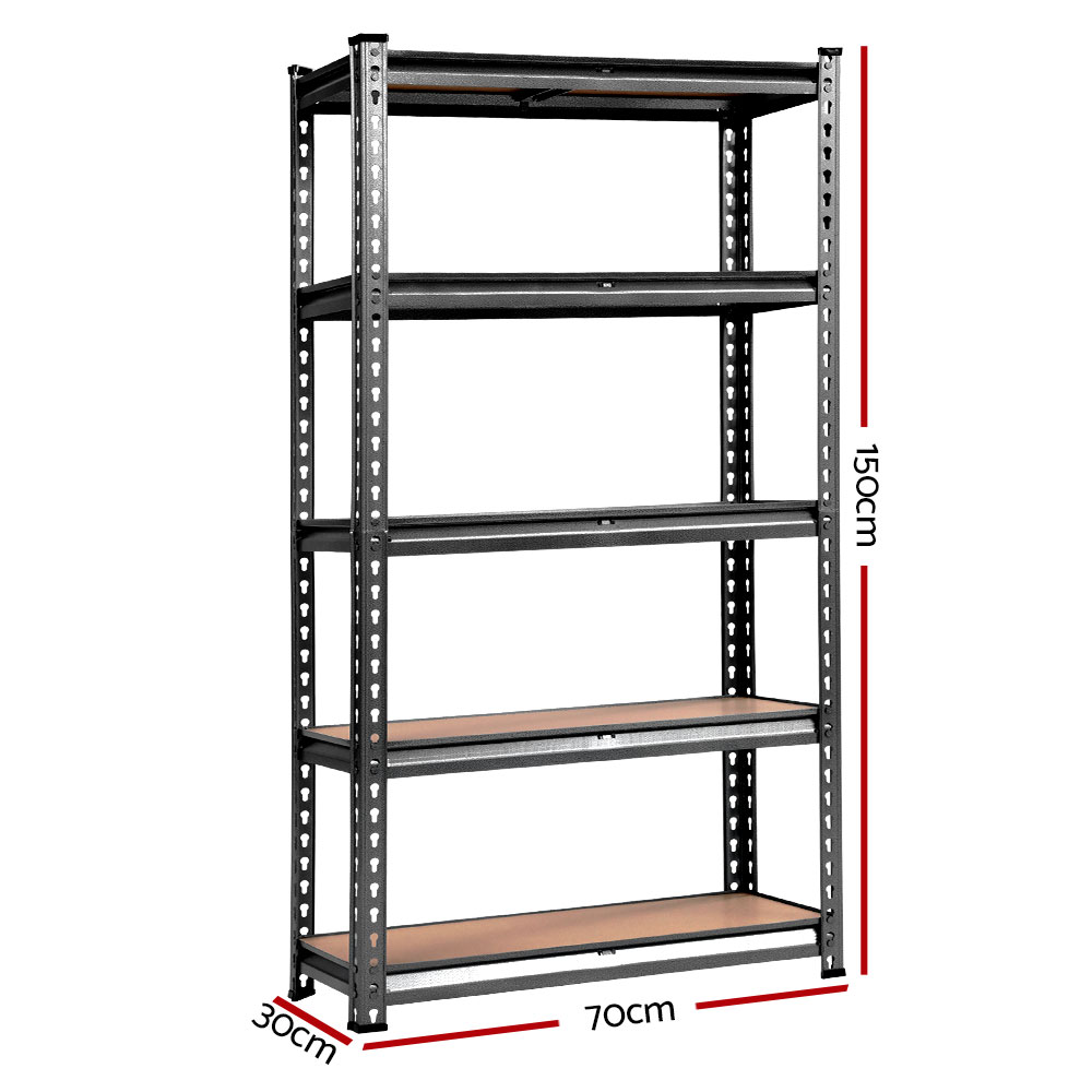 Giantz 5x1.5m Warehouse Racking Shelving Storage Rack Steel Garage Shelf Shelves