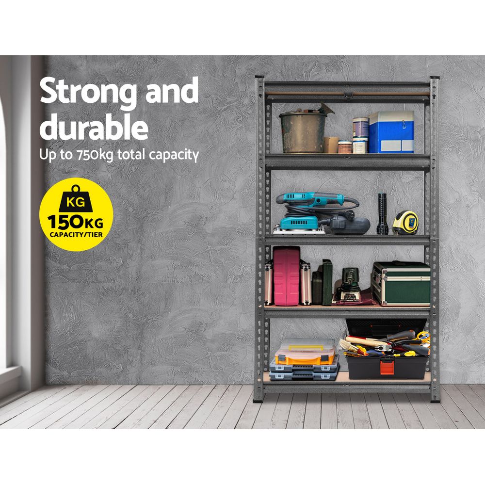 Giantz 5x1.5m Warehouse Racking Shelving Storage Rack Steel Garage Shelf Shelves
