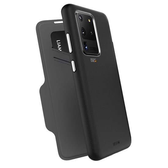 Force Technology Monaco Wallet 5g Case for Samsung Galaxy S20 Ultra - Black (efcflsg263bsg) 6m Military Standard Drop Tested Convenient Card cash Pockets