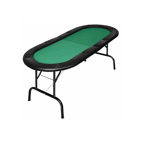 185cm 8 Player Folding Poker Blackjack Table With Cup Holder 1 item