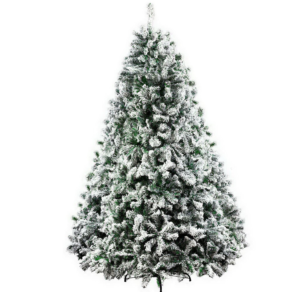 Jingle Jollys Christmas Tree 1.8m Xmas Trees Decorations Snowy 758 Tips