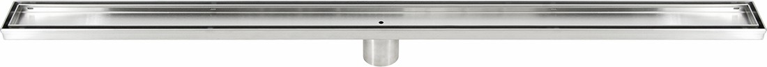 1000mm Tile Insert Bathroom Shower Stainless Steel Grate Drain W centre Outlet Floor Waste
