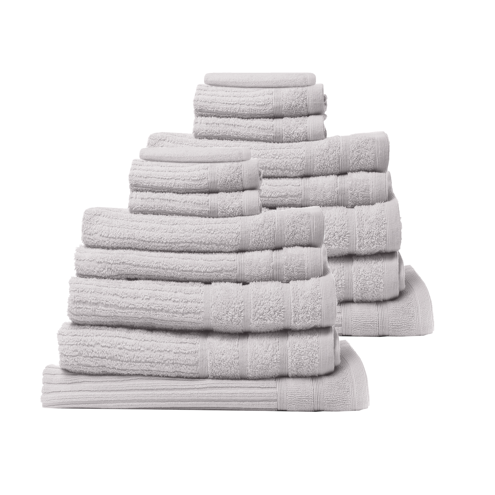 Royal Comfort 16 Piece Egyptian Cotton Eden Towel Set 600gsm Luxurious Absorbent - Sea Holly