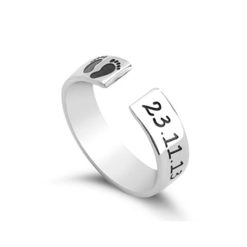 Custom Baby Footprint Ring 1 item