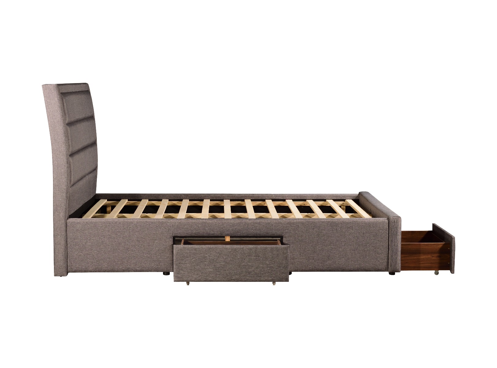 Megan Bedframe Queen Size Light Grey