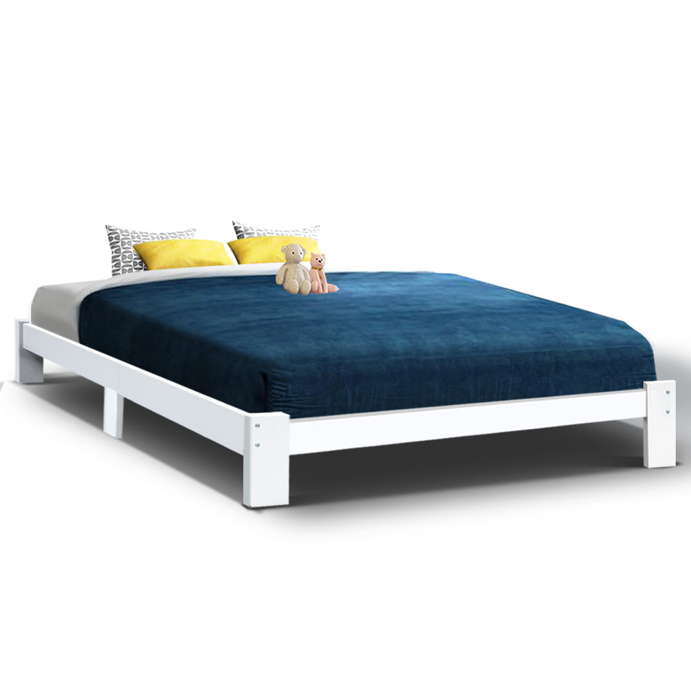 Artiss Bed Frame Queen Wooden Bed Base Frame Size Timber Mattress Platform