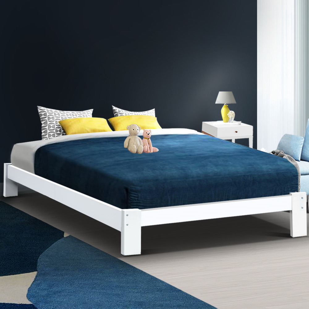 Artiss Bed Frame Queen Wooden Bed Base Frame Size Timber Mattress Platform