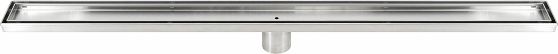900mm Tile Insert Bathroom Shower Stainless Steel Grate Drain W centre Outlet Floor Waste