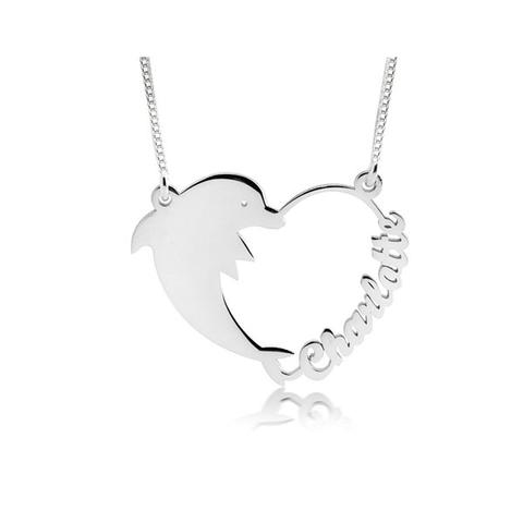 Dolphin Heart Necklace 1 item