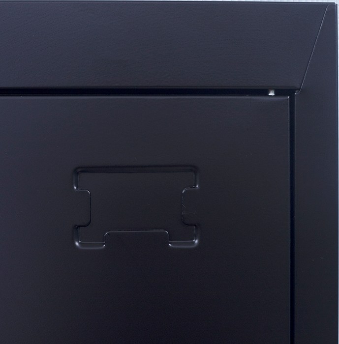 4-digit Combination Lock One-door Office Gym Shed Clothing Locker Cabinet Black