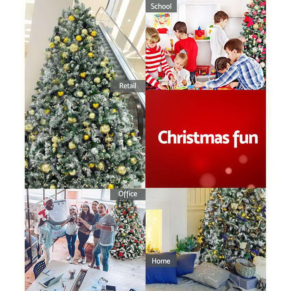 Jingle Jollys Christmas Tree 2.1m Xmas Trees Decorations Snowy 1106 Tips