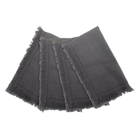 Avani Set Of 4 Napkins 40x40cm Charcoal 1 item