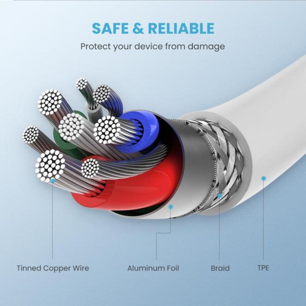 Ugreen Mfi Usb-c to Cable 1m (white) - 60751