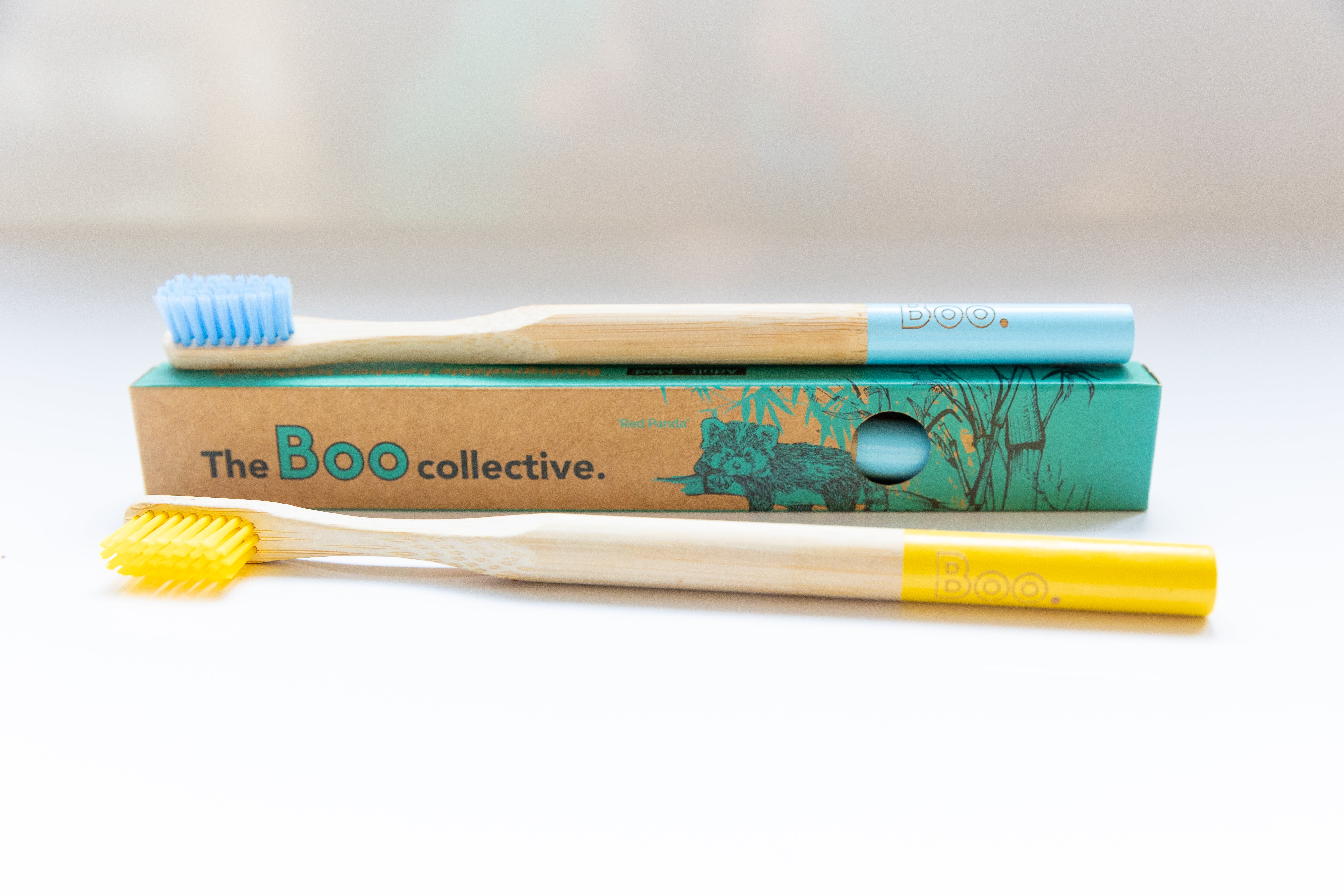 Bamboo Adults Toothbrush (4 Pk) Yellow