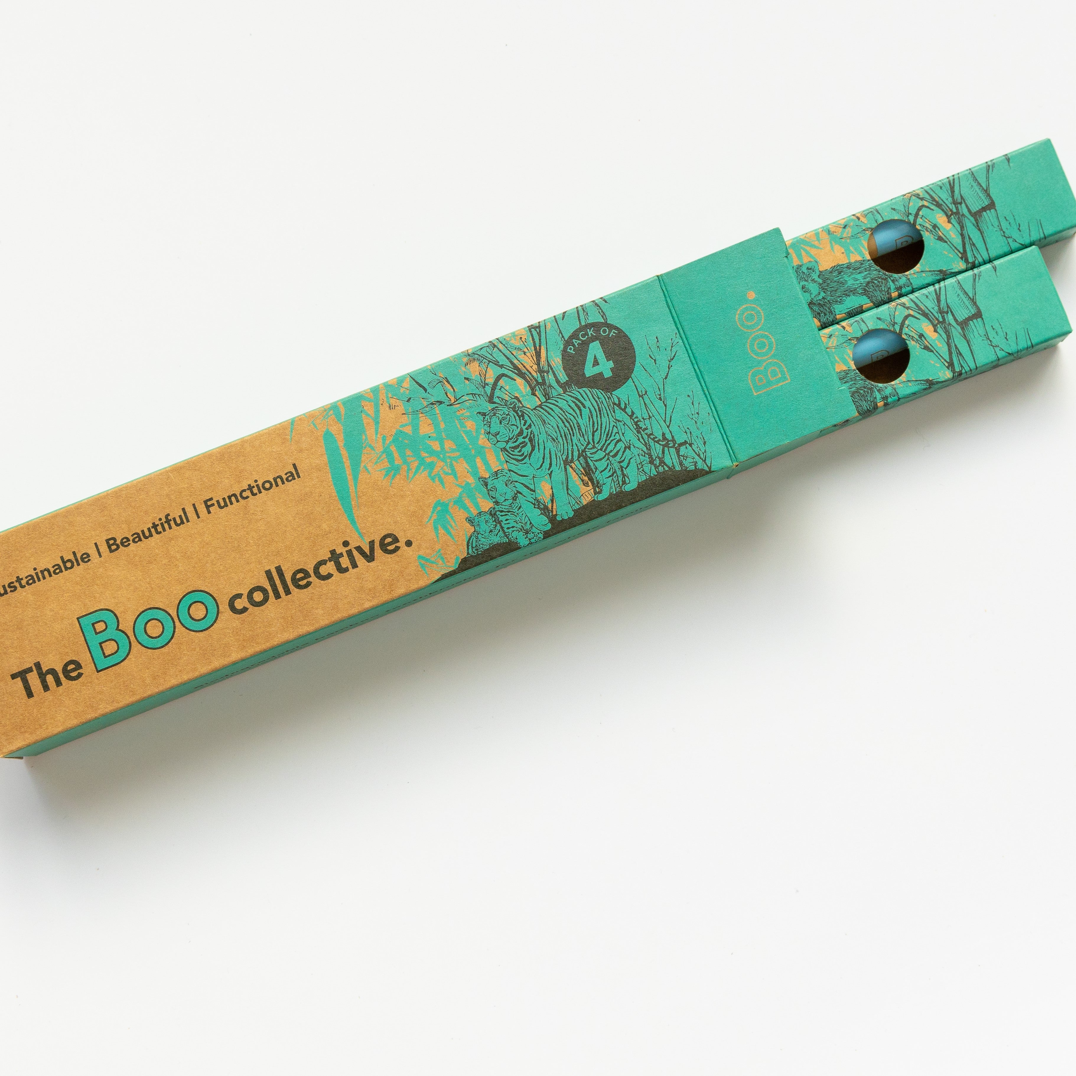 Bamboo Adults Toothbrush (4 Pk) Yellow