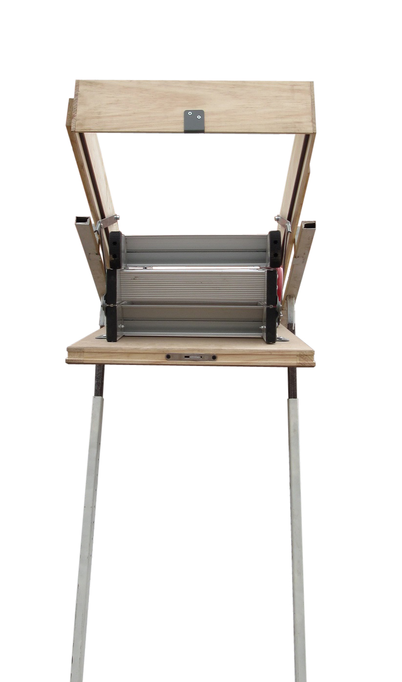 Deluxe Aluminium Attic Loft Ladder - 2700mm to 3050mm