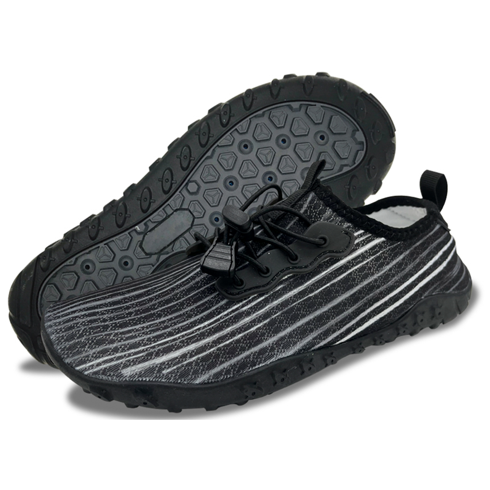 Water Shoes for Men and Women Soft Breathable Slip-on Aqua Shoes Aqua Socks for Swim Beach Pool Surf Yoga (black Size Us 10.5)