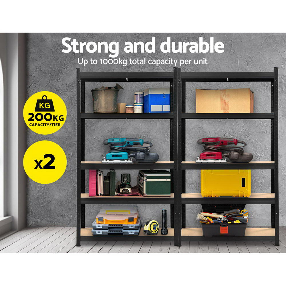 Giantz 2x1.8m Warehouse Shelving Garage Storage Racking Steel Metal Shelves