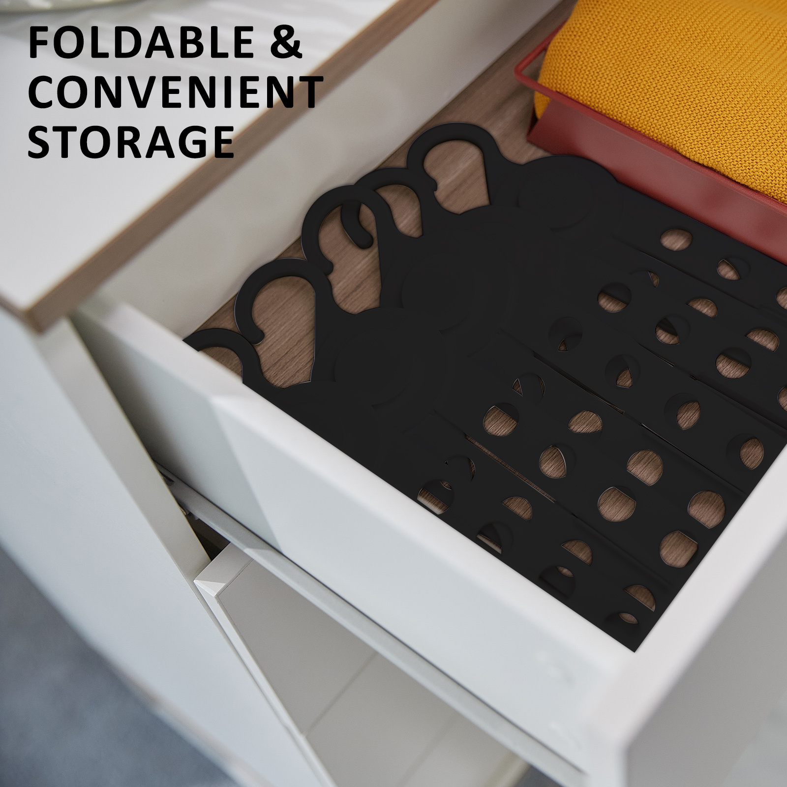Wing 50 Set Black Plus Hanger Multiple Clothes Rack Organizer Foldable