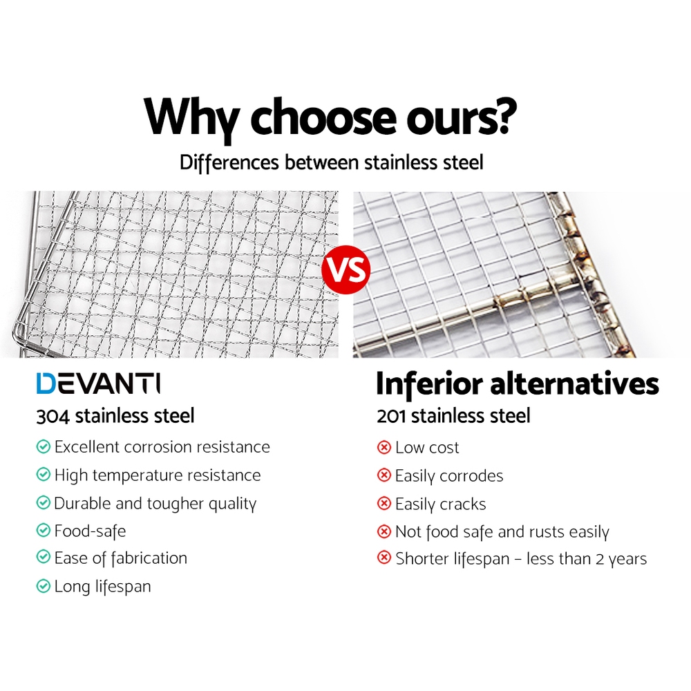 Devanti 6 Trays Commercial Food Dehydrator Stainless Steel Fruit Dryer