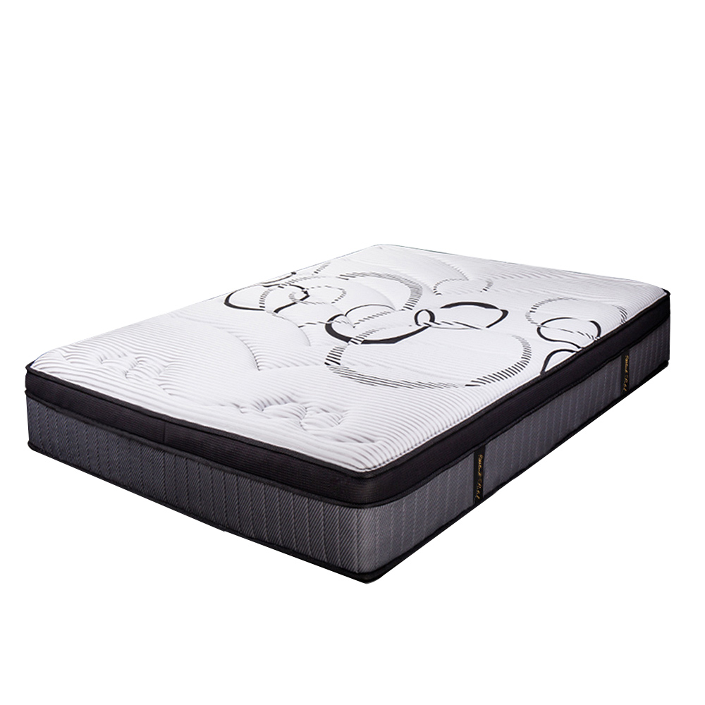 Kingston Slumber Mattress Double Size Bed Euro Top Pocket Spring Firm Bedding Foam 34cm
