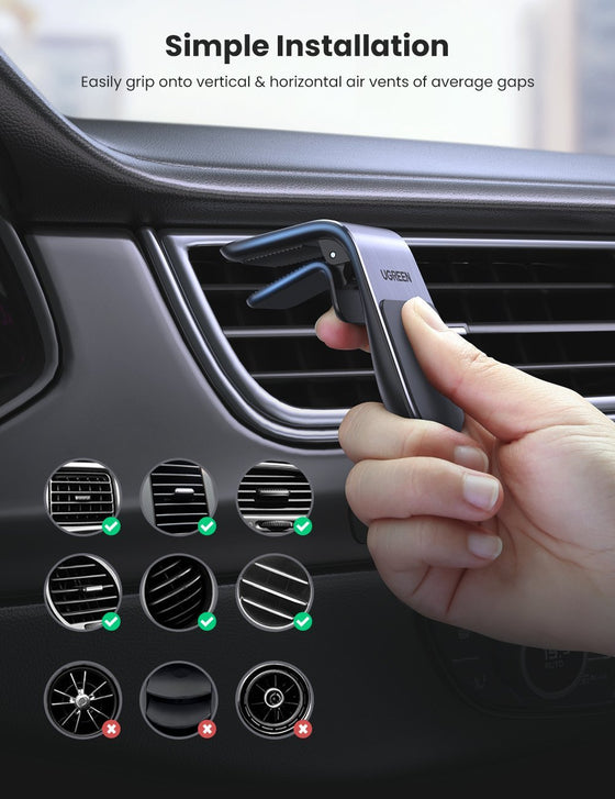 Ugreen Air Vent Car Mount Phone Holder Black 10422