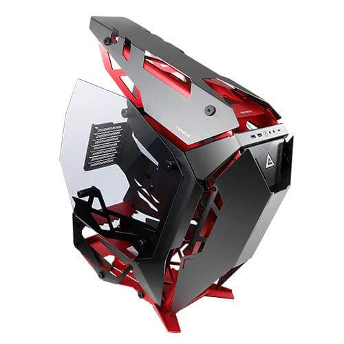 Antec Torque Black Red Open Frame Case Mid Tower E-atx Atx Micro-atx Itx 4 Mm Tempered Glass Both Sides Usb 31 Type-c Usb 30 X 2 Aluminum