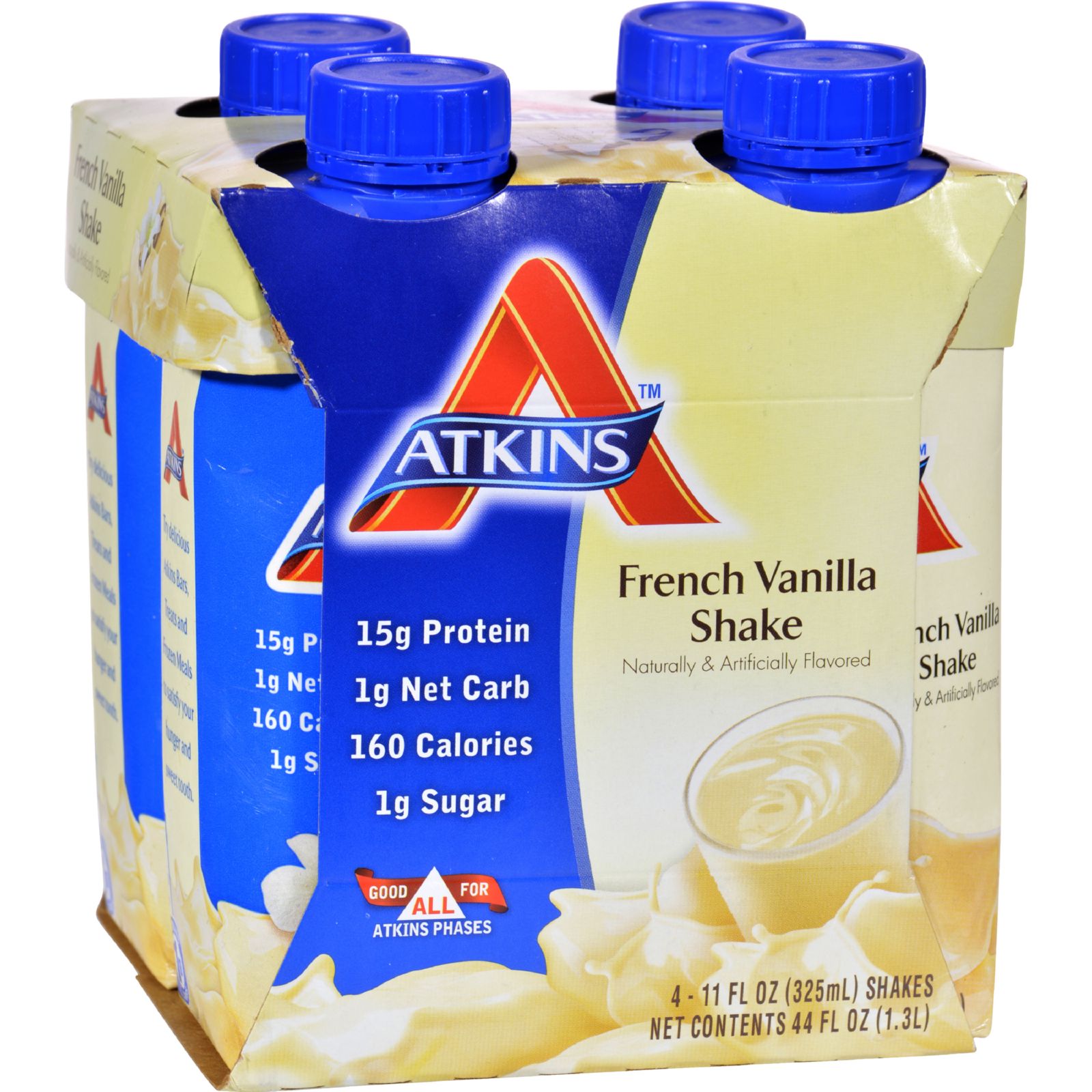 Atkins Advantage Rtd Shake French Vanilla  11 Fl Oz Each or Pack of 4